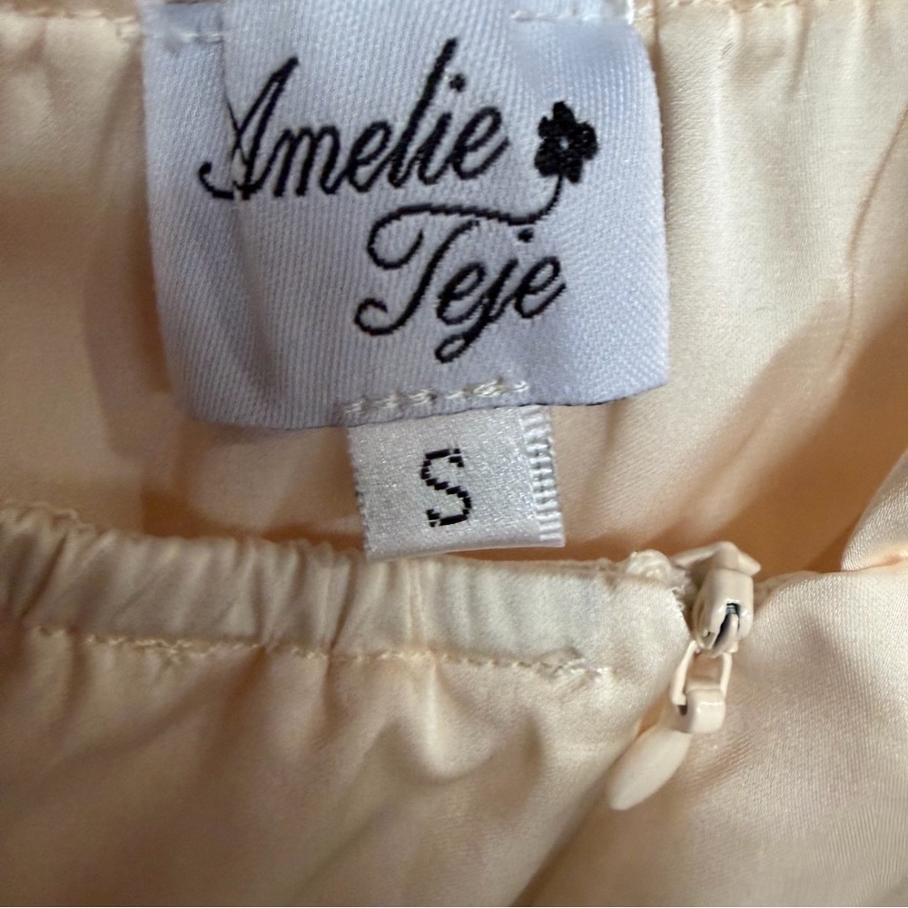 Amelie Teje Lilliana Sundress mini dress Ivory Cream Halter Neck Revolve S - Picture 9 of 12